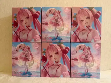 벚꽃 미쿠 AMP+ 프라이스 피규어 6개 세트