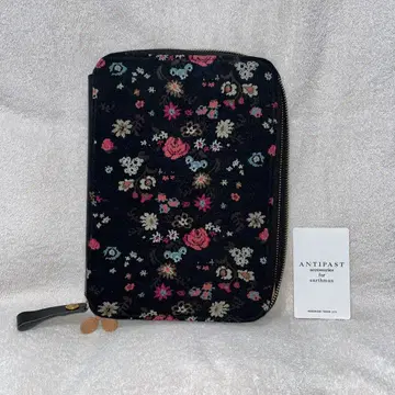 [ 호보니치 수첩 카즌 커버 ] ANTIPAST 꽃무늬 지퍼 파우치