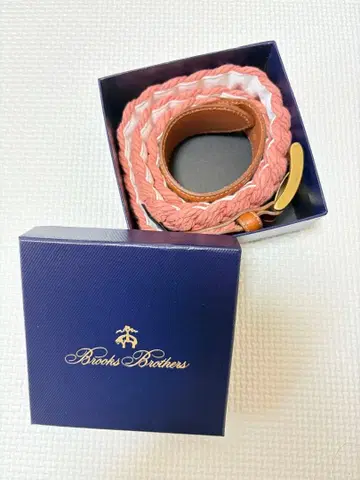 Brooks Brothers 웨빙 벨트 핑크