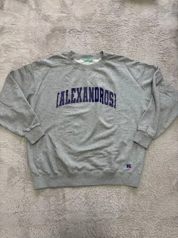 [ALEXANDROS] 그레이 맨투맨 XL