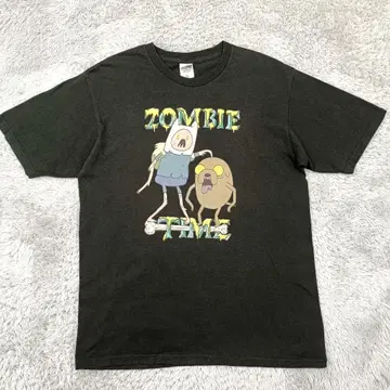 어드벤처 타임 좀비타임 ZOMBIE TIME T셔츠 블랙