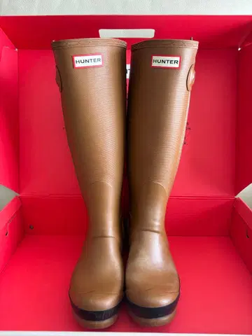 HUNTER 오리지널 브라운 장화