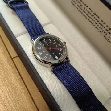 TIMEX 네이비 손목시계 (쿼츠)