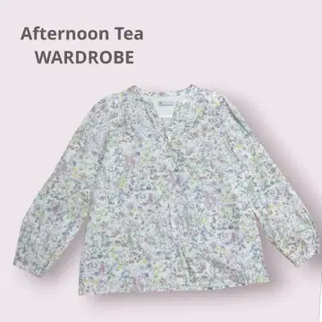 애프터눈 티 와일드 플라워 리버티 프린트 블라우스 셔츠 꽃무늬