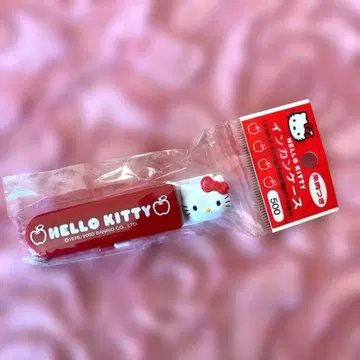 레트로 HELLO KITTY 사과 디자인 도장 케이스
