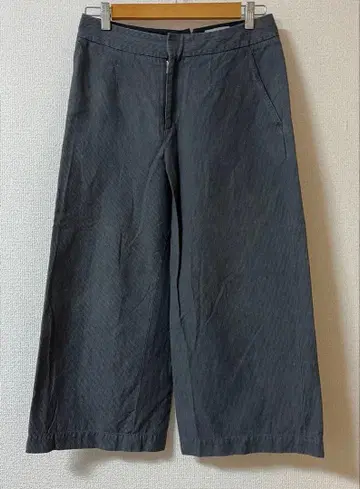 MARGARET HOWELL 그레이 와이드 팬츠 III 린넨