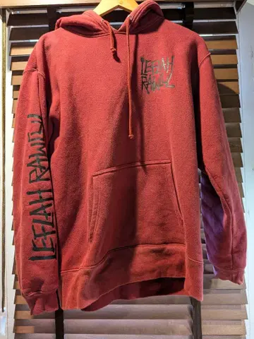 LETHAL 레드 후드 부착 후드티