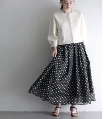 라토타리테 시어 도트 스커트 LaTotalite IENA