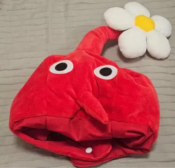 피크민 PIKMIN 코스프레 모자 빨간 피크민
