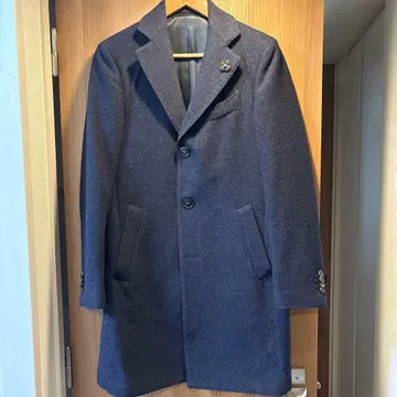라르디니 체스터 코트 울 네이비 44 S