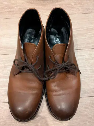 whoop-de-doo 브라운 가죽 신발