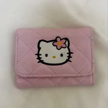 키티 퀼팅 지갑