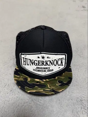 HUNGERKNOCK 행거노크 챙 짧은 캡 카모 패턴