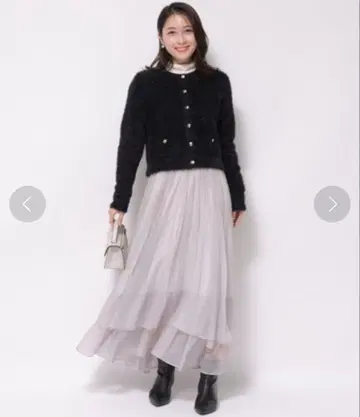 아푸와이저 리셰 와셔 플리츠 레이어드 스커트