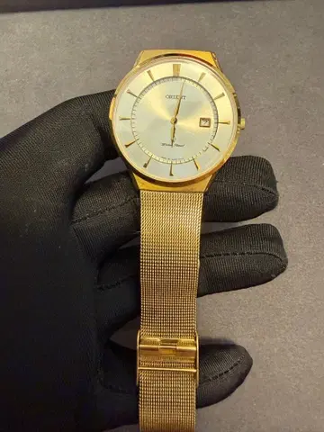 ORIENT 골드 메쉬 손목시계 단종 빈티지 비품