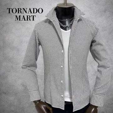 TORNADO MART 긴팔 셔츠 올 패턴 셔츠 상의 일본제