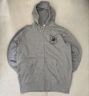 유나이티드 애슬레 지퍼 후드티 코튼 100% 던전밥 그레이 L