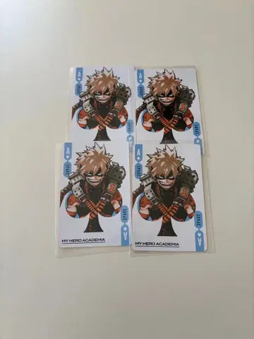 바쿠고 카츠키 카드 4장 세트