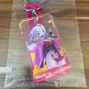 미레시 보이지 않는 미래 이츠카 아크릴 키링 핑크 게임 굿즈