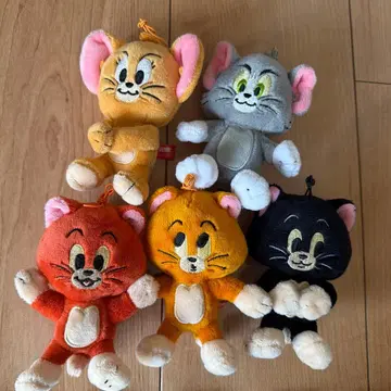 톰과 제리 새끼 고양이 3마리 봉제 인형 마스코트