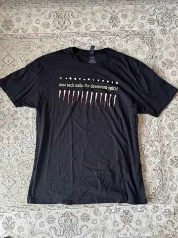 나인 인치 네일즈 T셔츠 The Downward Spiral 블랙 XL