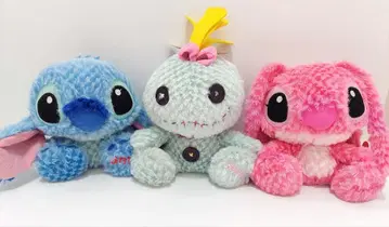 디즈니 릴로&스티치 스티치 엔젤 스크럼프 봉제 인형