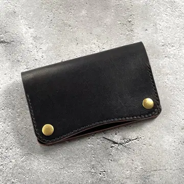 미들 트래커 지갑 언덕 염색 블랙 차심