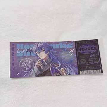 니지산지 히어로 하프애니 호시미치 쇼 티켓 홀로 금박 사인