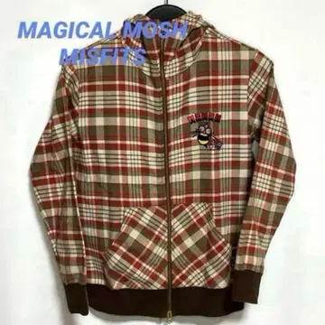 MAGICAL MOSH MISFITS 체크 집업 후드티
