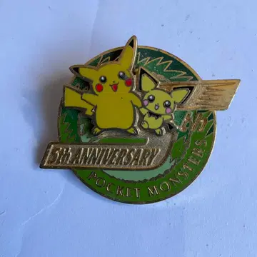포켓몬 센터 5주년 기념 핀즈 핀 배지 피카츄 피츄