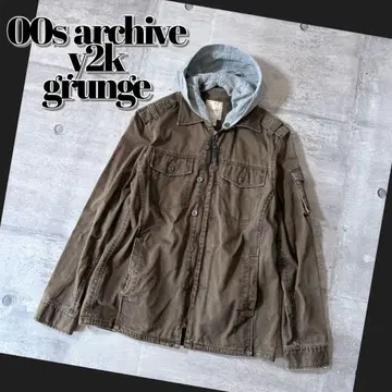 y2k grunge military jacket 00s archive