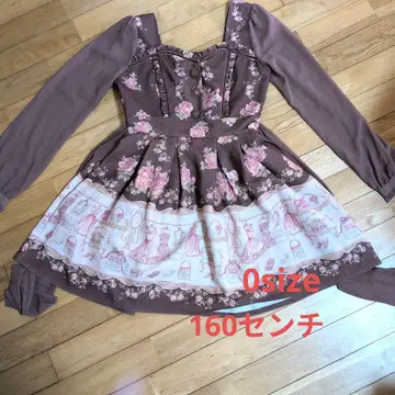 리즈리사 옷장 패턴 브라운 원피스