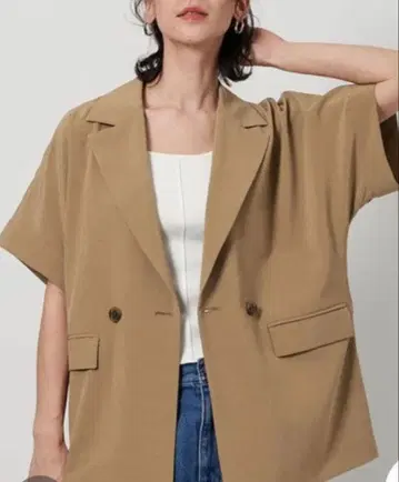 BEAUTY&YOUTH 하프 슬리브 돌먼 자켓