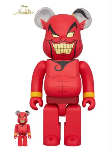 BE@RBRICK JAFAR 100% & 400% 알라딘 지니