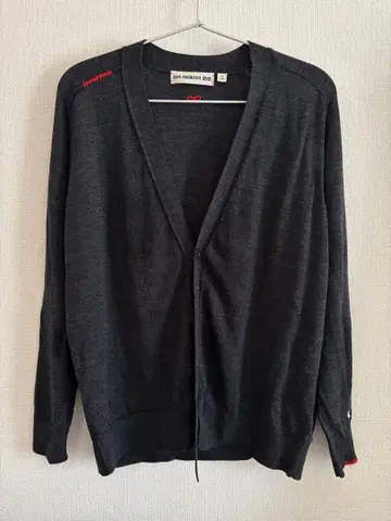 유니클로 안야 힌드마치 오버 사이즈 가디건 다크 그레이 M