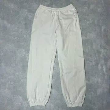 BASEMENT GEAR 15oz 스웨트 팬츠 화이트 헤비 웨이트