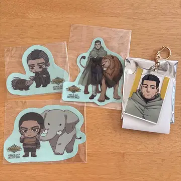 골든 카무이 오가타 햐쿠노스케 토부 동물공원 콜라보 아크릴 키링 씰