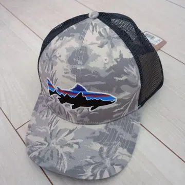 Patagonia 파타고니아 송어 물고기 패턴 메쉬 캡 한정 컬러