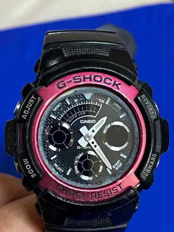 정크 CASIO G-SHOCK AW-591 레드 카시오 지샥
