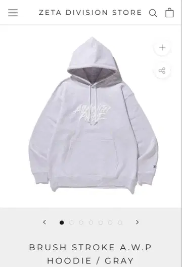 ZETA DIVISION BRUSH STROKE A.W.P HOODIE