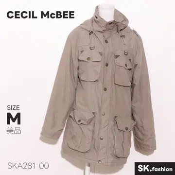 새상품급 CECIL McBEE 아우터 밀리터리풍 후드 부착 자켓