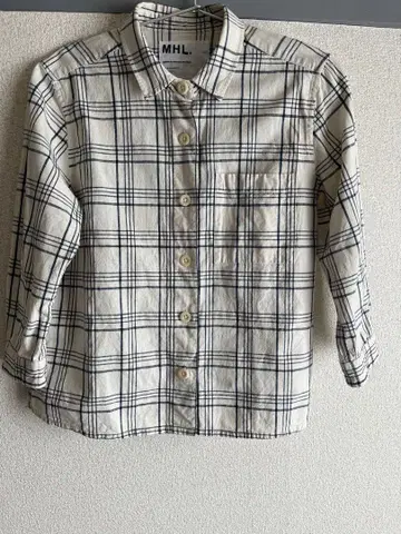 MHL 7부 소매 셔츠 면린넨 사이즈 1