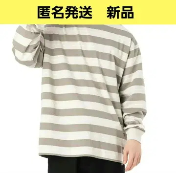 뉴에라 [ 긴팔 오버사이즈드 ] 보더 코튼 셔츠 XL