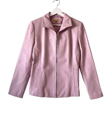 pink leather jacket 사쿠라 핑크 가죽 자켓 천연 가죽