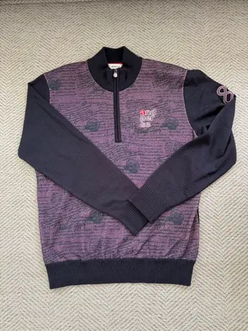 앤퍼시 남성용 골프웨어 울 스웨터 하프 집업