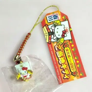 새상품 지역 한정 키티 카가와 한정 금비라 버전 끈 장식 2009년제