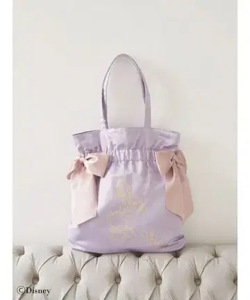 메종 드 플뢰르 데이지덕 더블 리본 토트백