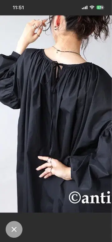 안티카 전후 2way 볼륨 원피스 H-636