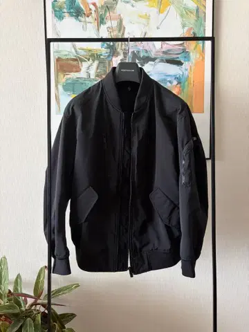 UNIQLO +J 콜라보 MA-1 플라이트 자켓 / 블랙 / 사이즈 M