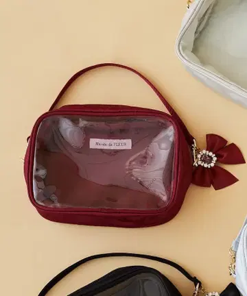 Maison de FLEUR 클리어 파우치 M